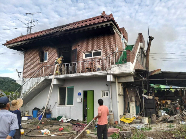 춘천 남산면 광판리 주택화재…사망 1명·부상 2명