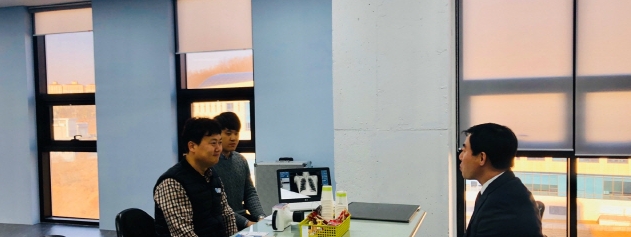 정재경 강원중기청장 원주 에이치디티 방문