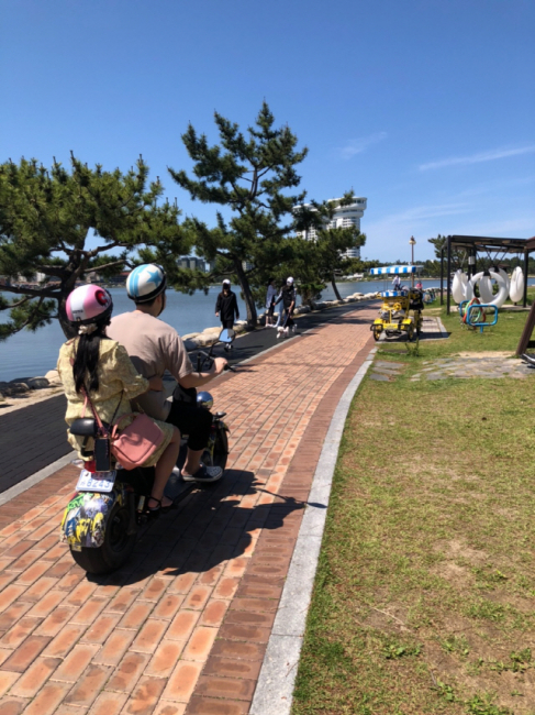 [강릉]경포호수광장 오토바이 질주 위험천만