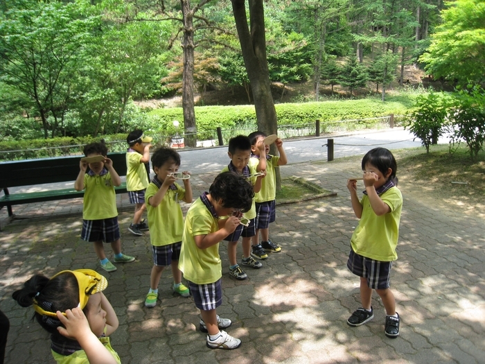 음성 금왕유치원, 봉학골서 숲 체험활동