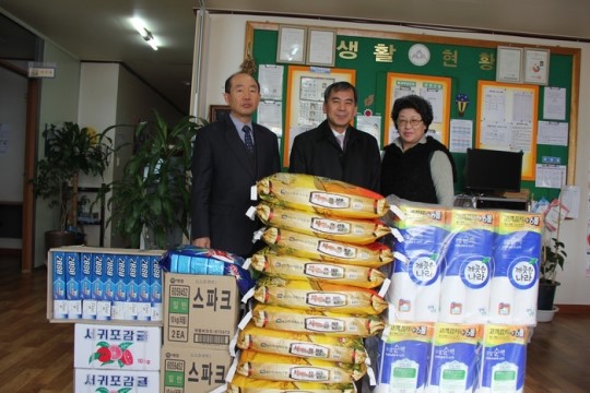 태안교육청, 새롬재활요양원 위문