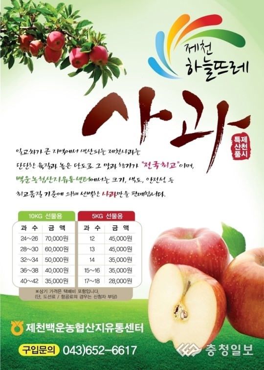 제천 하늘뜨레 사과홍보 행사