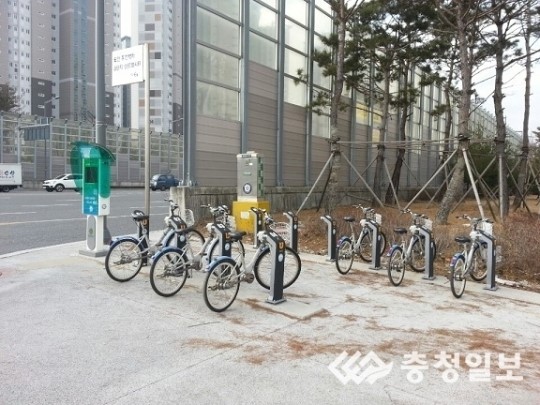 도안지구내 아파트 건설사 타슈 60대 설치