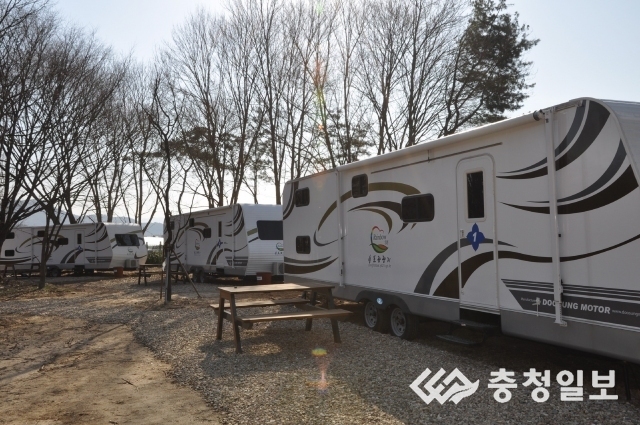 충북 영동 송호관광지, 캠핑장 캐러밴 예약시작