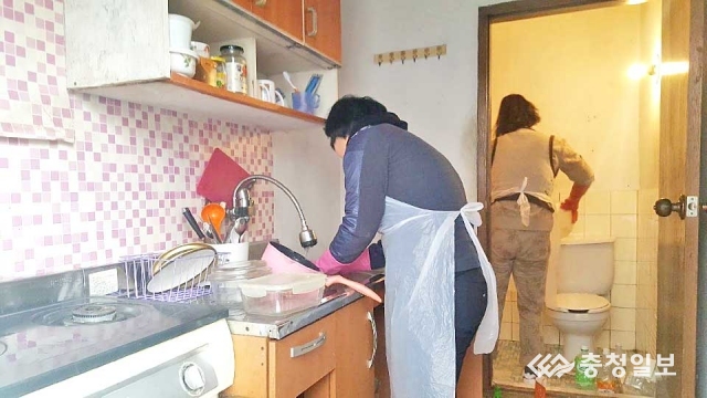 설유무궁화, 홀몸 장애인 세대 청소봉사