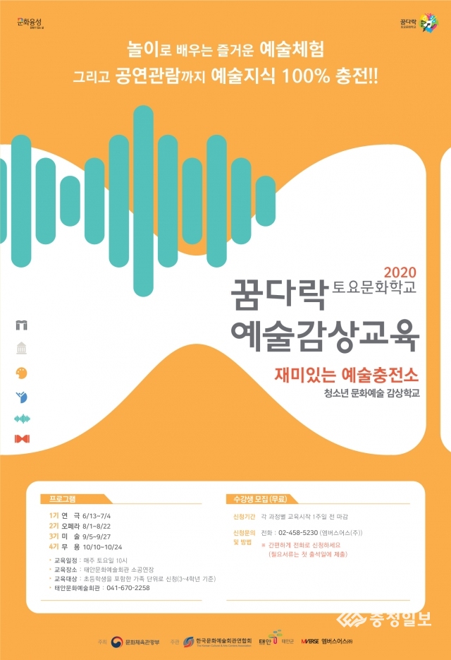 태안군, 꿈다락 예술감상교육 실시