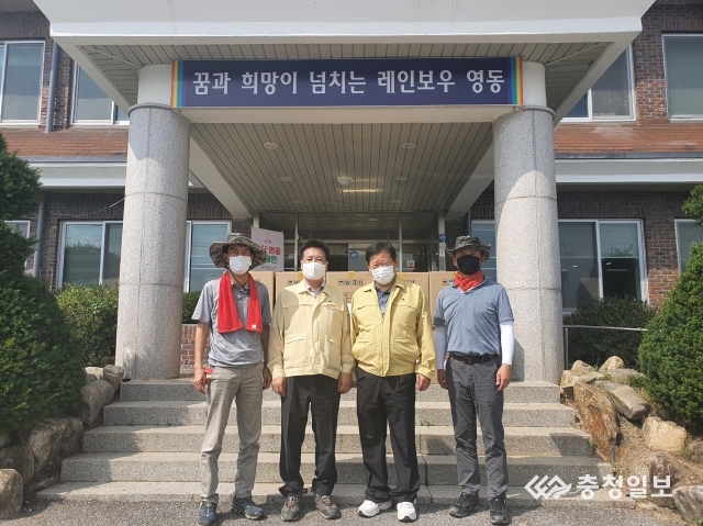 충북개발공사 희망사랑봉사단 수해 복구 지원