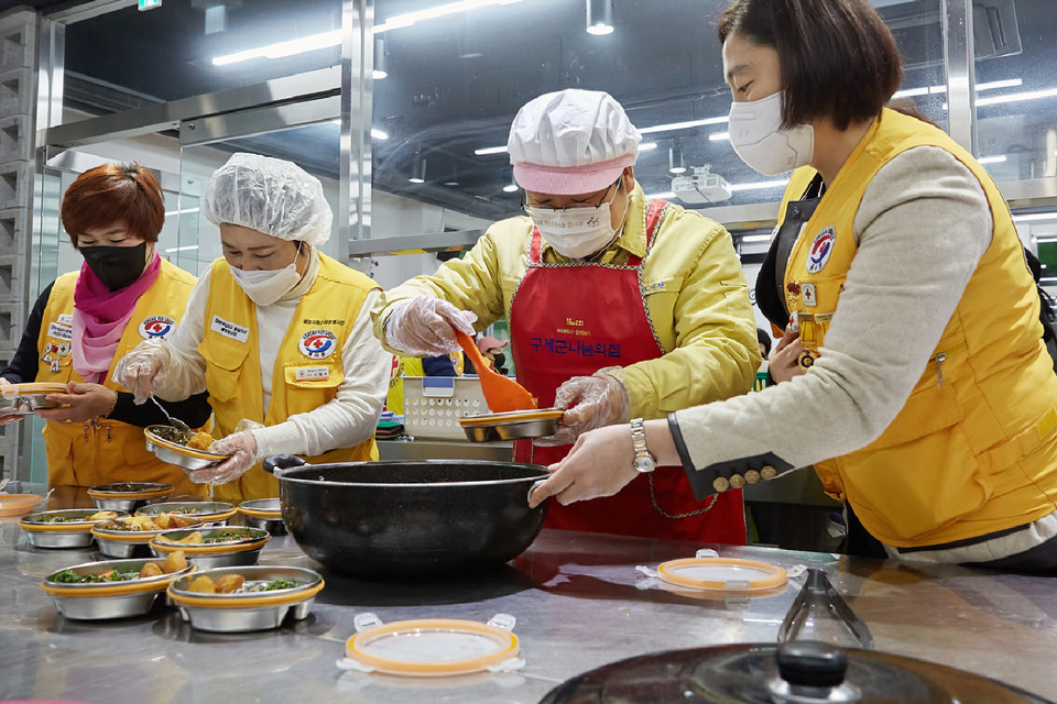 아산시 설맞이 취약계층 위문 활동 펼쳐