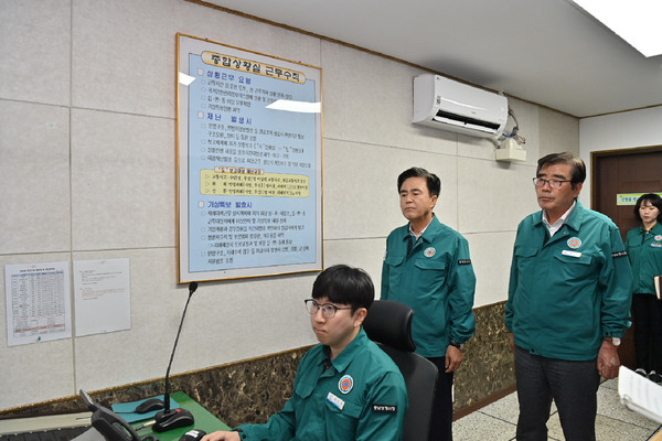 김태흠 충남도지사, 을지연습 앞두고 민방위 시설 점검