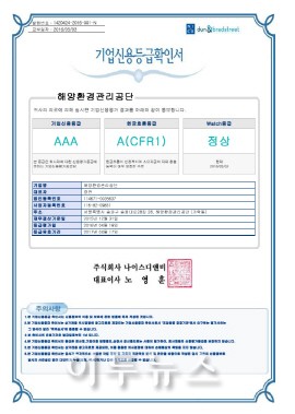 해양환경공단, 신용등급 4년 연속 AAA