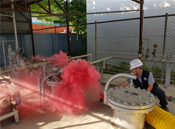 가스안전공사 강원영동지사, LPG충전소 사고예방 대응훈련