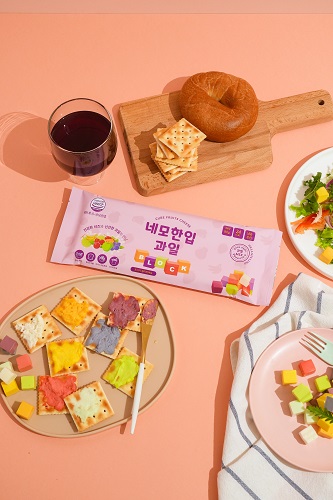 ㈜피엘와이, 큐브 모양의 과일 맛 치즈 네모한입과일 출시