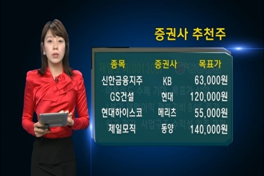 (증권사추천주)신한금융지주 외 7종목