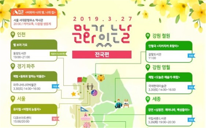 3월 문화가 있는 날…“봄 나들이 떠나요”