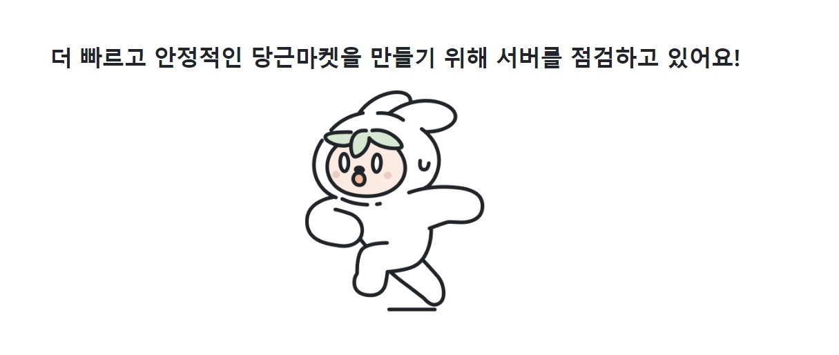 당근마켓 접속 일시적 먹통…당근마켓 데이터 부하 때문