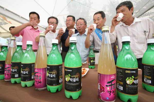 지역농산물 100% 웰빙막걸리 출시
