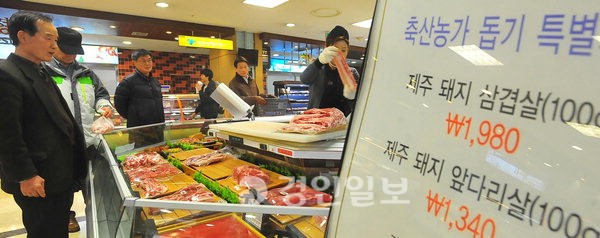 축산농 돕기 돼지고기 반짝 할인
