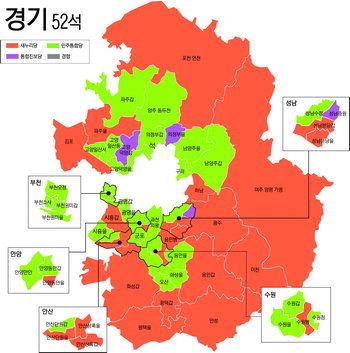 [경인지역 정국 전망]치우침 없었던 절묘한 표심… 與野 용쟁호투 예고