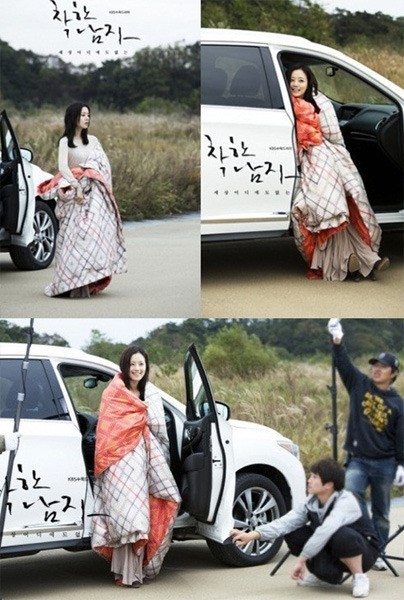 문채원 이불드레스, 착한남자 촬영장 비하인드 컷 공개… 뭘 입어도 빛나