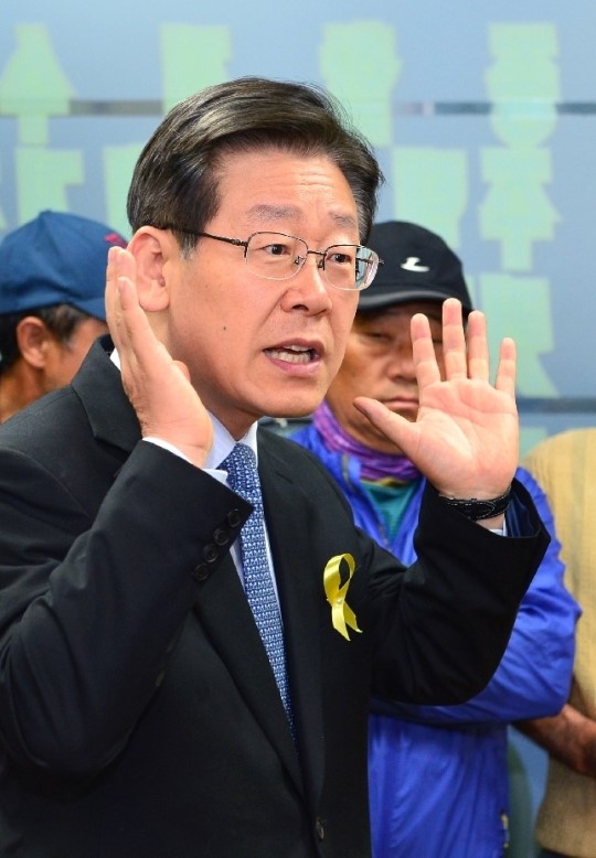 [여기가 HOT]이재명 성남시장 후보, 인력소개소 방문