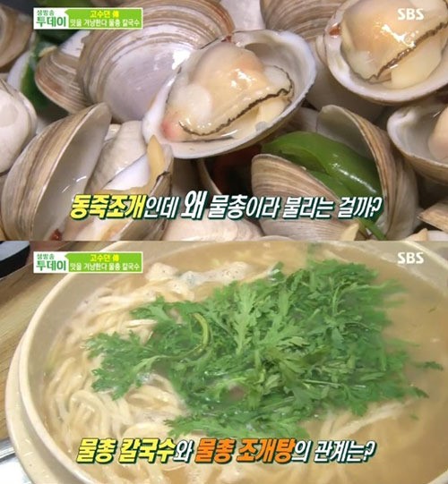 생방송투데이 물총칼국수 맛집 대전 오씨칼국수, 쫄깃한 조갯살이 일품