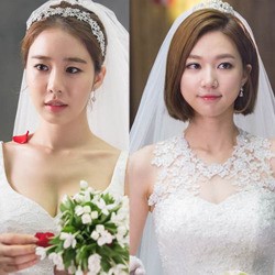 마이시크릿호텔 유인나-하연주, 눈부신 웨딩드레스 자태 공개… 섹시 VS 우아