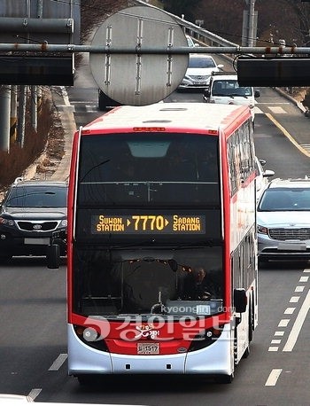 경기도 2층 광역버스 시범 운행 타보니…