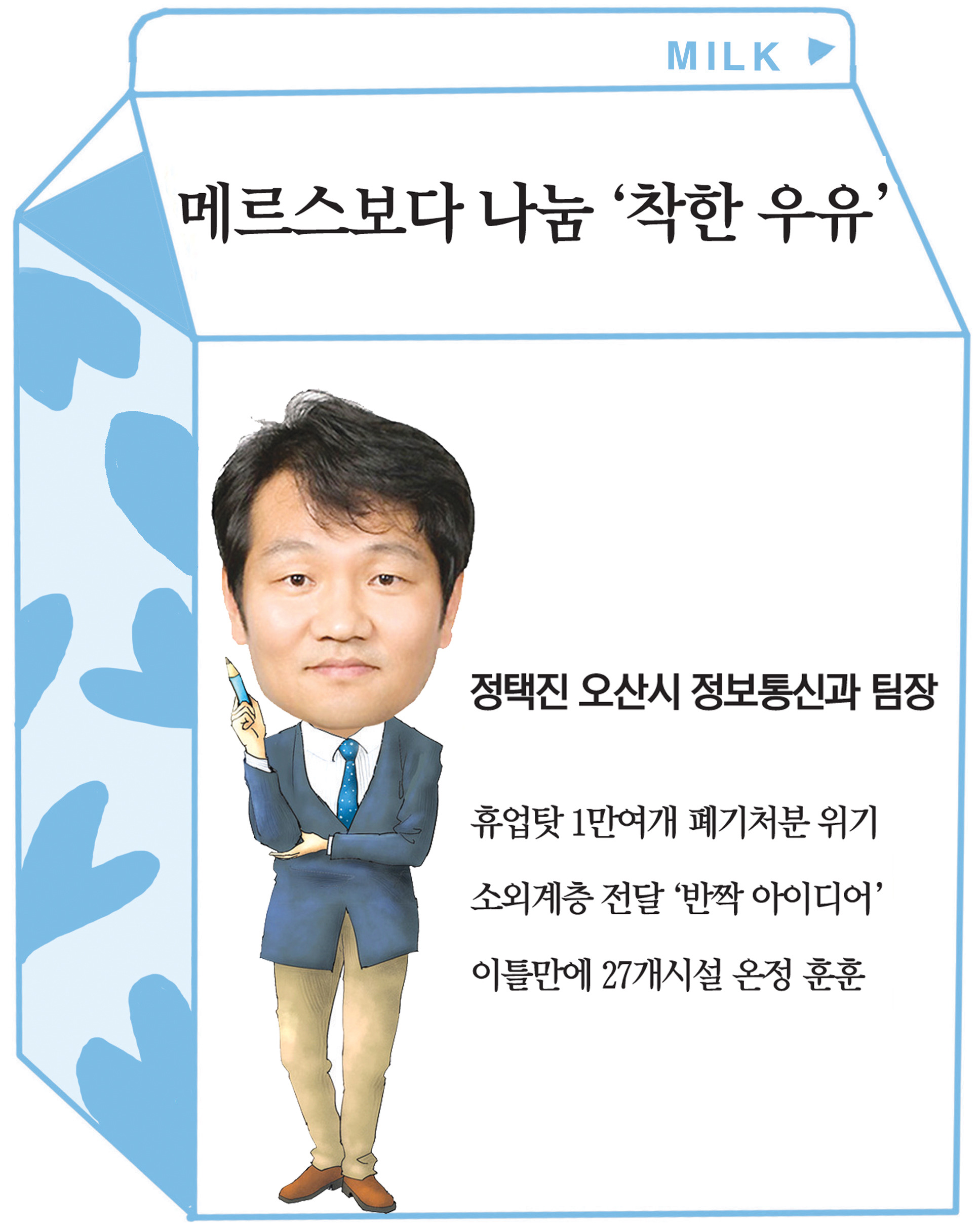 정택진 오산시 정보통신과 팀장… 메르스보다 나눔 ‘착한 우유’