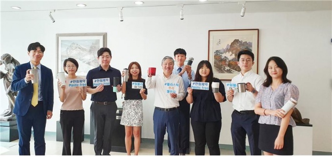 한림제약 김정진 사장, 플라스틱 프리 챌린지 동참 