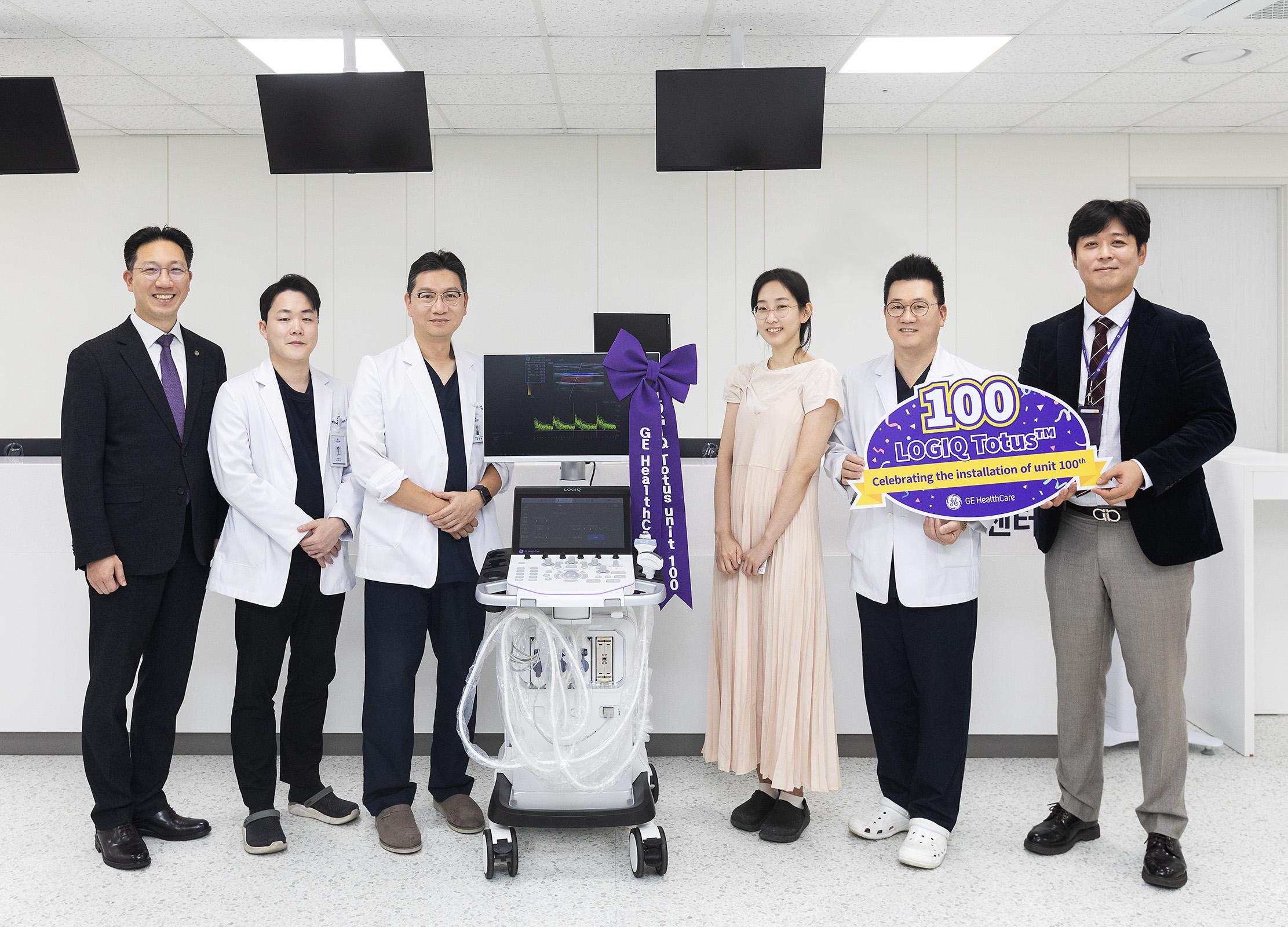 GE 헬스케어, 초음파 ‘로직 토투스’ 100대 설치 돌파