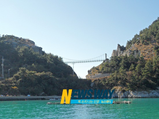 욕지 연화도 출렁다리, 관광기반시설 준공