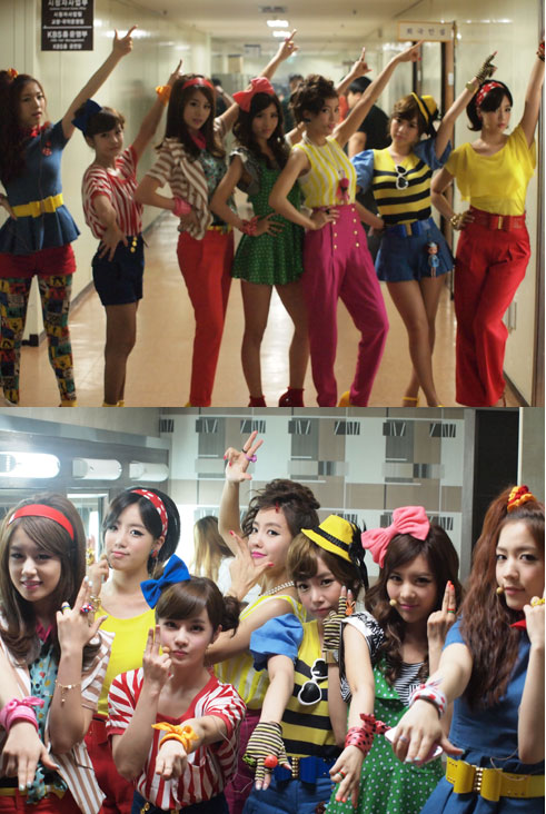 티아라 롤리폴리, 뮤직뱅크 대기실 직찍 매력만점 복고소녀