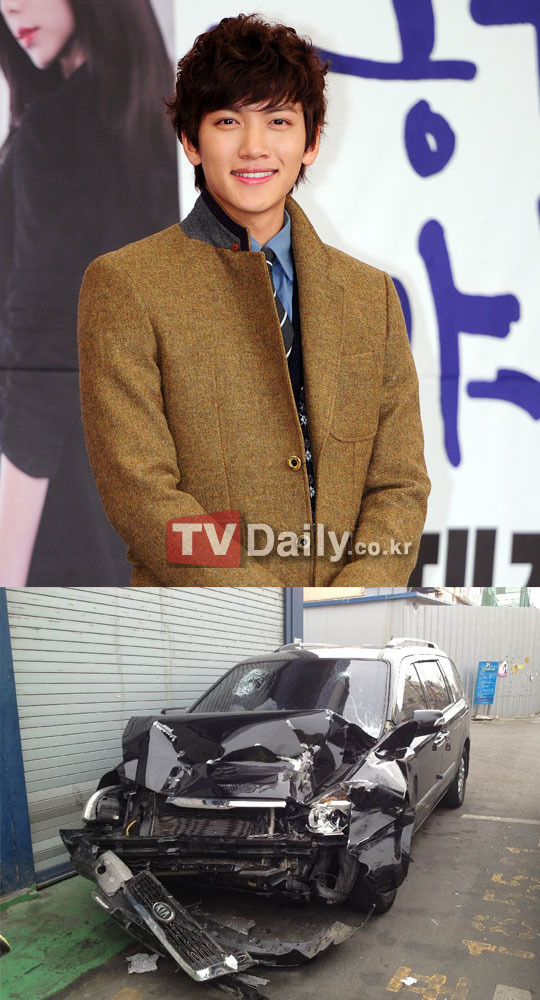 지창욱 교통사고 당시 사고차량 사진 공개 아찔