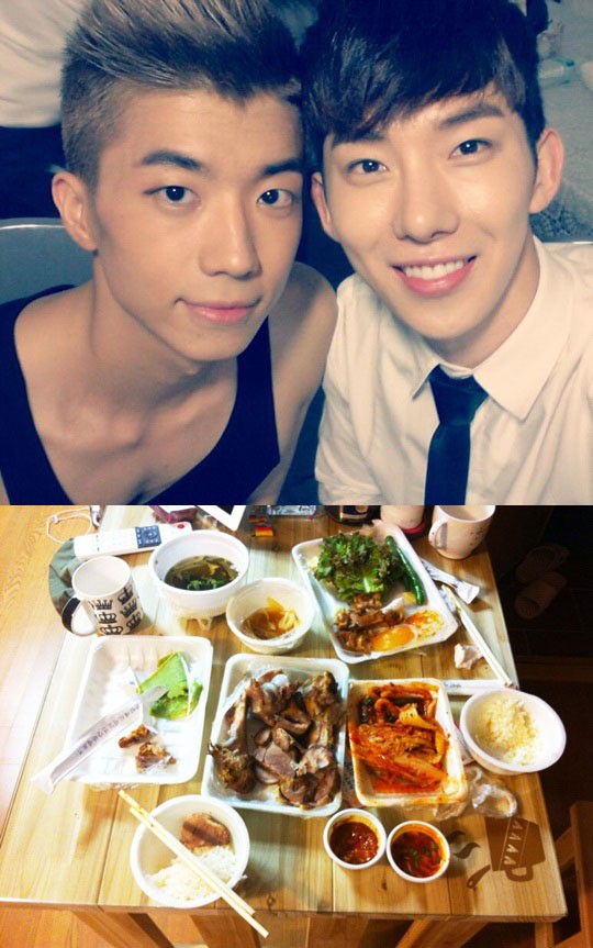 우영 조권 야식 인증샷, 족발 먹으며 쌓였던 스트레스 좀 털고