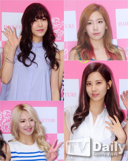 [TD포토] 소녀시대 티파니-태연-서현-효연 소녀들의 컬러풀한 헤어스타일