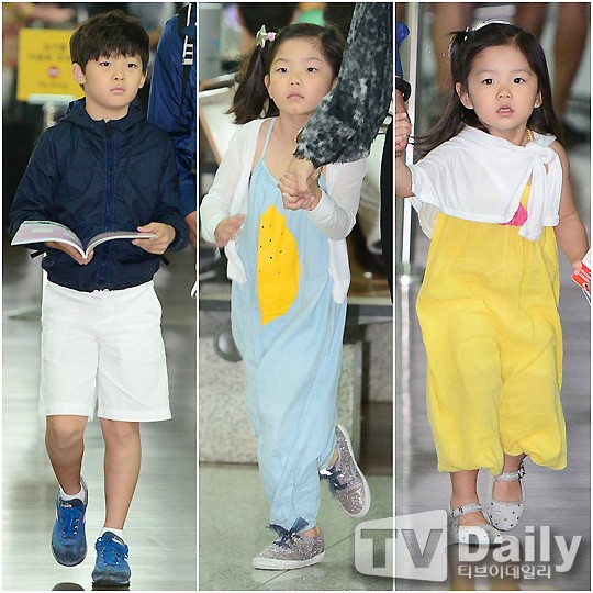 [TD포토] 성준-성빈-성율 세남매의 개성 넘치는 공항패션
