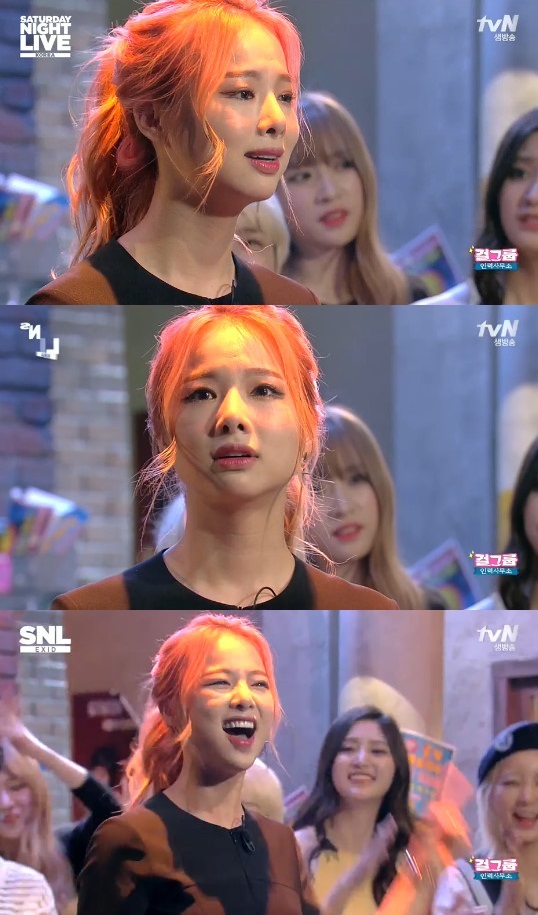 EXID 솔지 티엔비 폭망해 10년 무명 생활..마리아 열창 (SNL코리아)