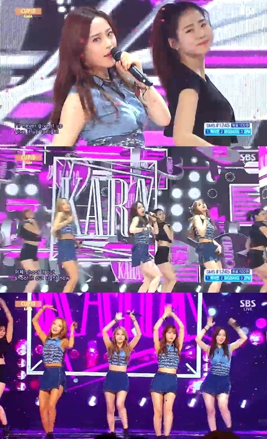 인기가요 카라, 섹시+러블리 매력 꽉 찬 큐피드 남심 저격