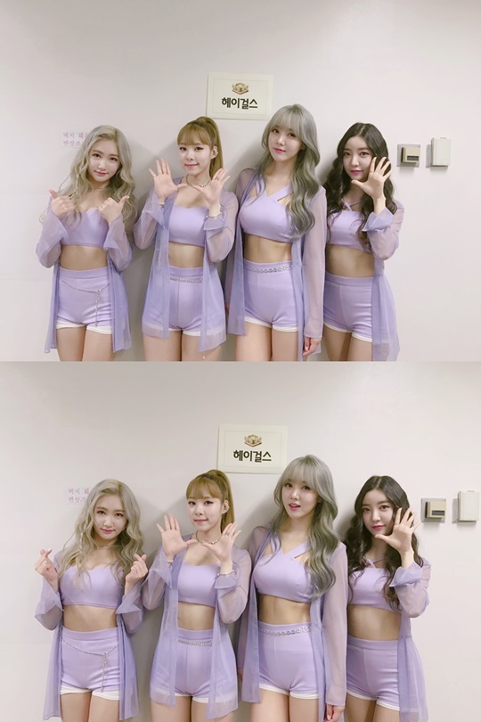 헤이걸스, 보기만 해도 상큼+러블리 매력 터지는 대기실 인증샷 공개
