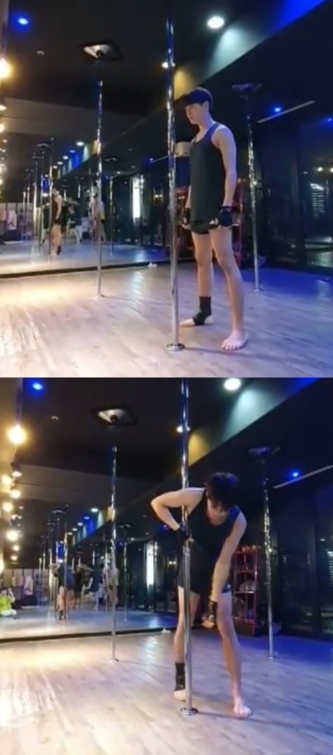 미스터트롯 이대원, 폴댄스 연습 현장 공개 떨어지면 아파 [TD#]