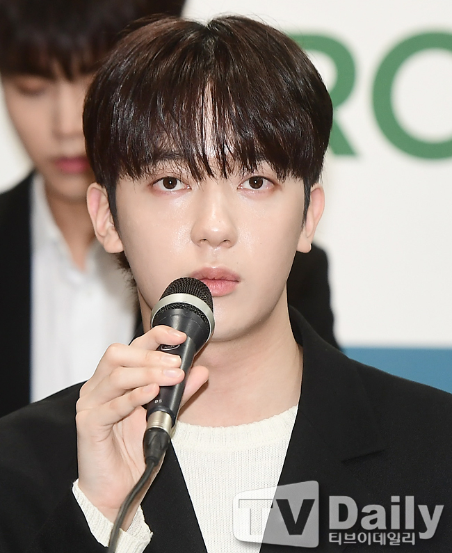 [TD포토] 폭행 피해 말하는 오메가엑스 예찬