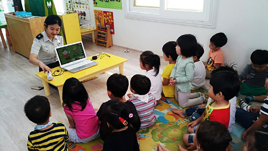 화성서부경찰서, 어린이집 방문 성폭력 예방 교육 실시