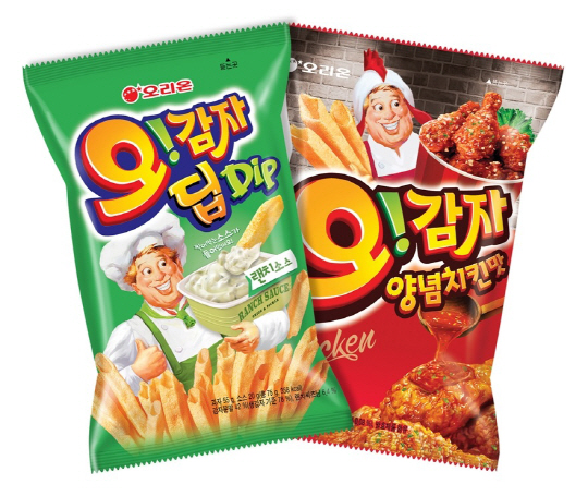 오리온 ‘오!감자’, 양념치킨·딥 랜치소스 맛 출시