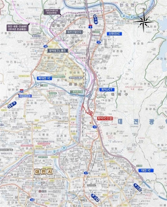 국토부, 고속국도 경부선 회덕IC 연결 승인
