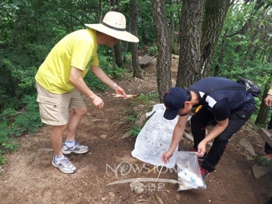 온양4동 · 통장협의회, 남산등산로 환경정화