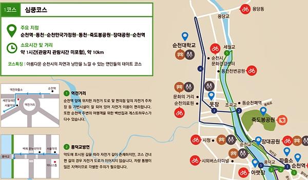 현대제철 대학생 봉사단, 순천 자전거 투어 가이드맵 제작