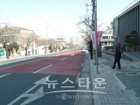대구남부서, 앞산 교통사고 예방 카페거리 시설 개선.
