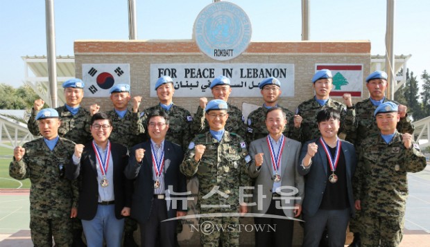 LG전자, 파병 10주년 레바논 동명부대 위문 방문