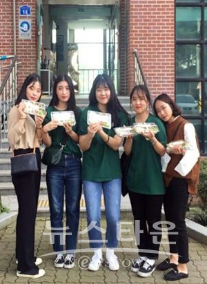 순천향대학교 동아리 한술, 독거노인에 사랑의 도시락 전달