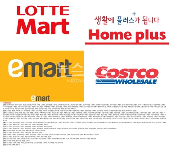 이마트·롯데마트·홈플러스·코스트코 휴무일, 정상영업 지점 확인하려면?